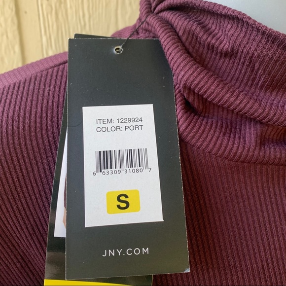 Jones NY NWT Burgundy Turtle-neck Long Sleeve | S - Picture 5 of 6